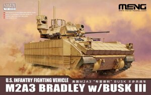 БМП M2A3 Bradley з динамічним захистом Busk III. Збірна модель у масштабі 1/72. MENG MODEL 72-005