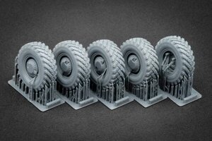 Набір коліс (з деформацією) для ГАЗ Тигр v1 Meng ScaleX WM 35015S