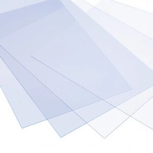 Пластик ПВХ для моделювання прозорий. Товщина пластика 0.5 мм. 1 шт. Розмір 210х297.