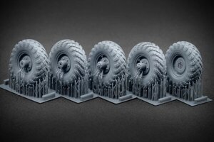 Набір коліс (з деформацією) для Газ-66 від Trumpeter ScaleX WM 35005S