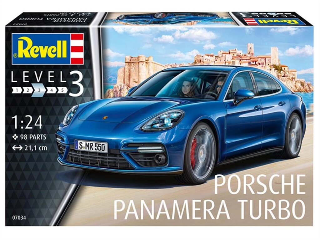Porsche Panamera Turbo. Сборная модель спортивного автомобиля в масштабе 1/24. REVELL 07034 ##от компании## Хоббинет. Сборные модели. - ##фото## 1