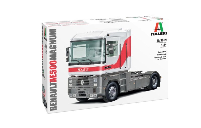 Renault AE500 Magnum. Збірна модель вантажного автомобіля у масштабі 1/24. ITALERI 3969 від компанії Хоббінет - збірні моделі - фото 1