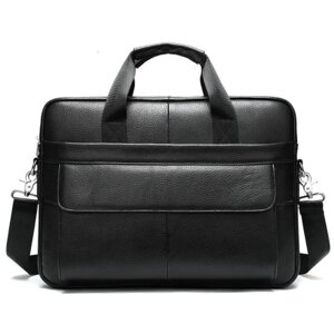 Сумка Vintage Шкіряна Чорна (14628)