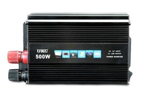 Перетворювач UKC авто інвертор 12В-220В 500W