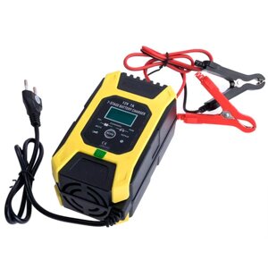 Розумний зарядний пристрій авто акумуляторів 12В 7А ЖК FOXSUR FBC1207D