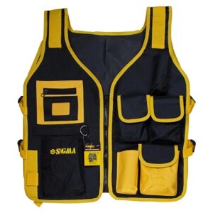 Жилет робочий Sigma монтажника 7 кишень 500x595мм (9450311)