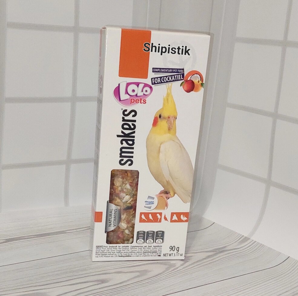 Лакомства для средних попугаев с фруктами LoLo Pets ##от компании## Шипистик Shipistik - ##фото## 1