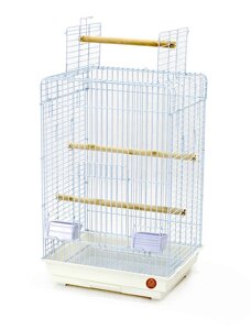 Клітка для середніх та великих птахів GOLDEN CAGE, 830A OPENTOP, емаль біла