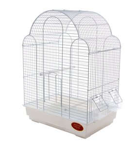 Клітка для малих та середніх птахів GOLDEN CAGE, 700А емаль біла