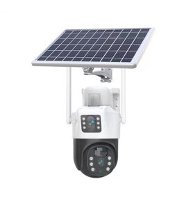 Вулична камера V36-4G сім картою і WiFi , сонячна панелль