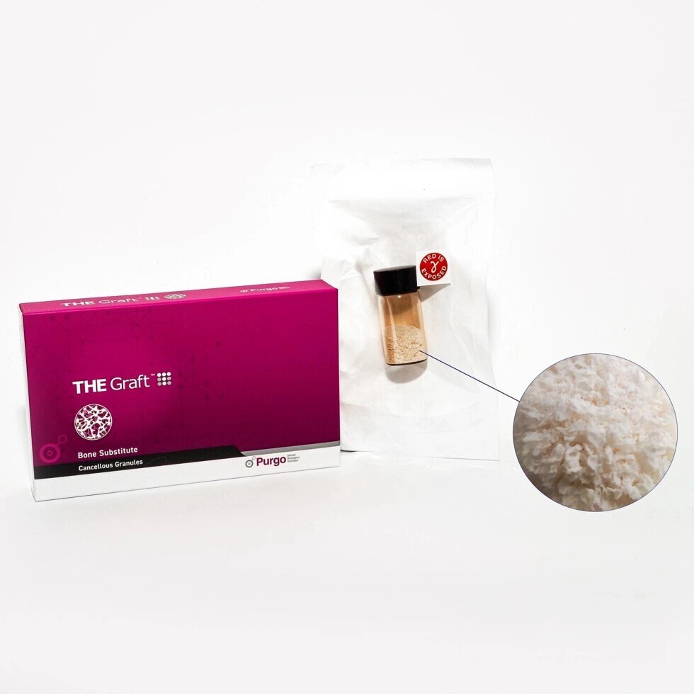Кістковий матеріал Purgo THE Graft крупна фракція 1.0 g від компанії Ortho Liberty - фото 1
