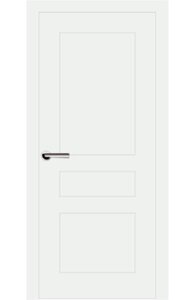 Міжкімнатні двері фарбовані Модель 7.4 біла емаль - КОМПЛЕКТ з компланарною коробкою та лиштвою