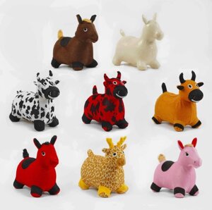 Дитячі іграшки стрибуни-тварини Bambi MS 0737-1 Конячка 5 кольорів