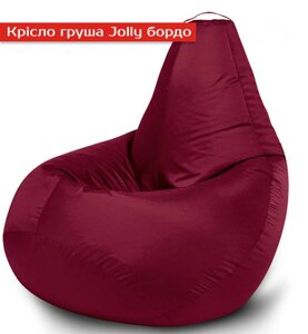Крісло груша Jolly-L 90см дитяча бордо