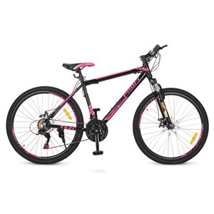 Спортивний велосипед PROFI 26 дюймів G26YOUNG A26.4 чорно-рожевий