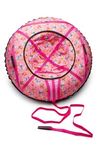 Тюбінг надувні санки, ватрушка Kospa Скай Рожевий Діаметр 120 см