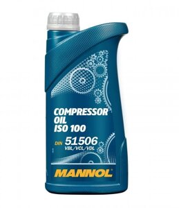 Компресорне масло MANNOL ISO 100 1л