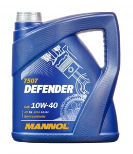 Моторне масло Mannol Defender 10w40 SN 4л