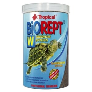 Оригінал! Корм для черепах Tropical Biorept W для земноводних і водних черепах 1000 мл/300 г (5900469113660) - Вища