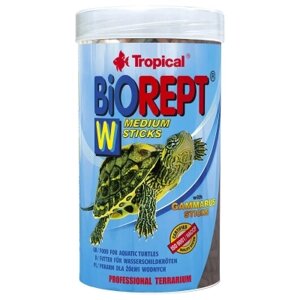 Оригінал! Корм для черепах Tropical Biorept W для земноводних і водних черепах 250 мл/75 г (5900469113646) - Вища