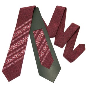 Модна вишита краватка №664