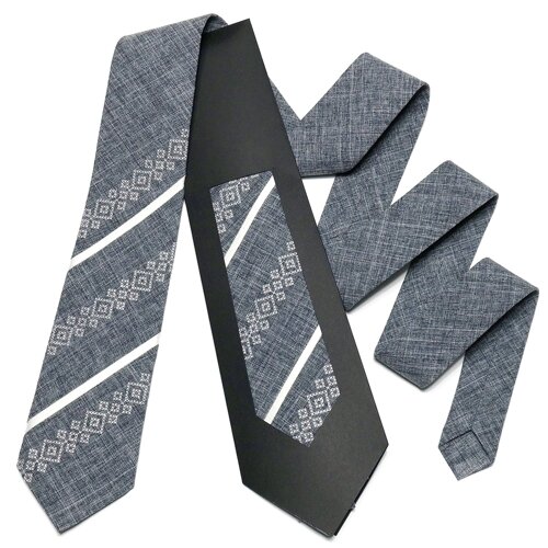 Оригінальна вишита краватка №756