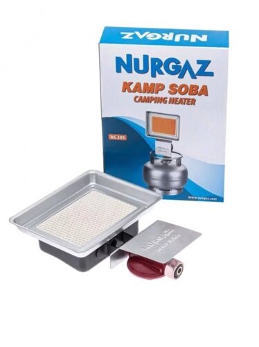 Керамічний обігрівач для газового балона NURGAZ CAMPING HEATER 1500 Вт