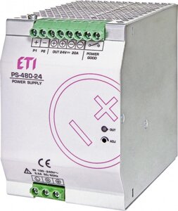 Блок живлення на DIN-рейку PS-480-24, ETI