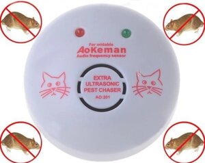 Відлякувач щурів та мишей Aokeman Sensor Ultra Sonic Pest Chaser AO 201/102 ультразвуковий
