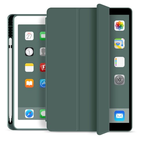 Чохол-книжка шкіра силікон Smart Cover Слот під Стилус для Apple iPad 10.2"7 / 8 gen) (A2197) (green)