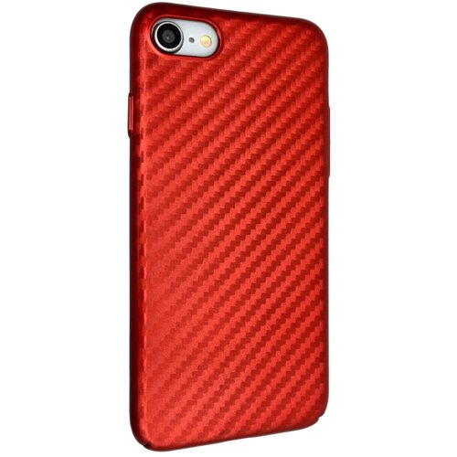 Чохол-накладка DK пластик Xdoria carbon глянець для Apple iPhone 7 / 8 (red)