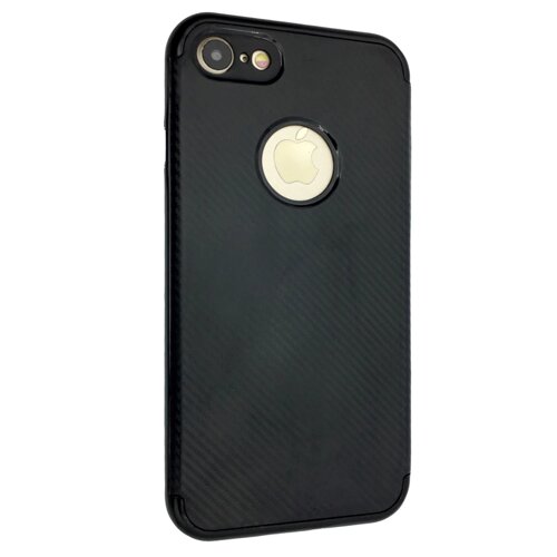 Чохол-накладка DK силікон з пластик бортом iPaky для Apple iPhone 7 / 8 (black)