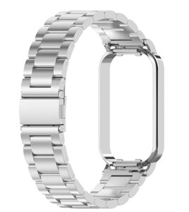 Ремінець CDK Metal Fitlink Steel Watch Band для Xiaomi Mi Band 8 Active (017613) (silver)