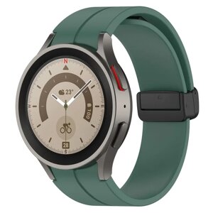 Ремінець CDK Silicone Sport Magnetic "L" для Samsung Galaxy Watch6 (R930 / R935) 40mm (015834) (green / black)