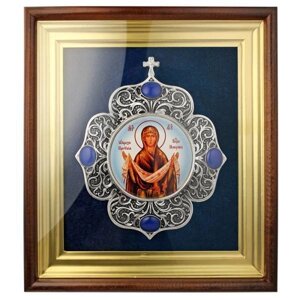 Ікона в дерев'яній рамці Покров Пресвятої Богородиці - 2.14.0103л-1