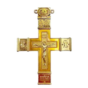 Хрест для священика латунний позолочений - 2.10.0073лпе