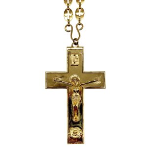 Хрест для священнослужителя латунний з ланцюгом - 2.10.0205лп^23лп