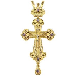 Хрест православний для священика латунний позолочений - 2.10.0130лп^1лп