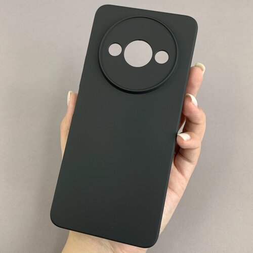 Чохол для Xiaomi Redmi A3 матовий із захистом камери на телефон сяомі редмі а3 чорний cfa