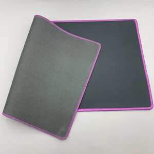 Ігрова поверхня 60*30*02 см великий килимок для миші чорний з фіолетовим