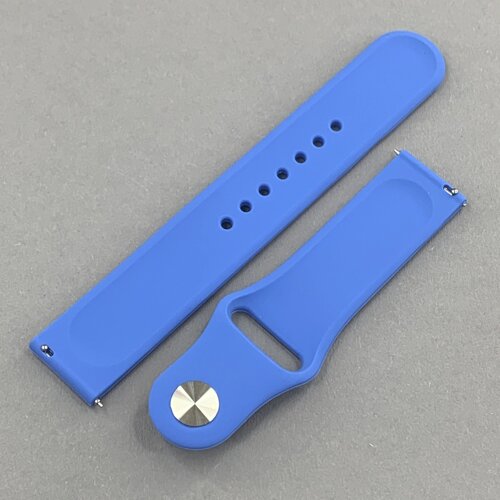 Ремінець 22 мм для Huawei Watch GT2 46 mm силіконовий ремінець для смарт годинника хуавей вотч гт2 синій wtc