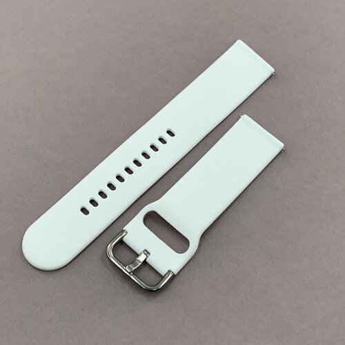 Ремінець силіконовий 22 мм для Xiaomi Amazfit GTR 3 ремінець для смарт годинника білий b0r
