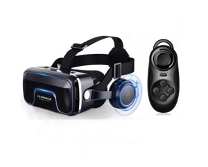 Окуляри віртуальної реальності VR SHINECON Original 10.0 + пульт для геймерів Чорні (0550)
