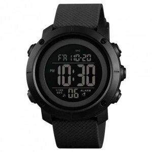 Годинник наручний чоловічий SKMEI 1426BKBK BLACK-BLACK, годинник тактичний протиударний. Колір чорний