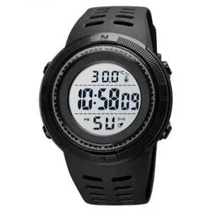 Годинник наручний чоловічий SKMEI 1681BKWT BLACK-WHITE, годинник спортивний. Колір: чорний із білим циферблатом