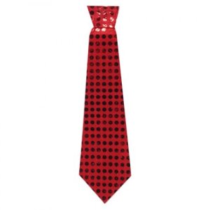 Краватка на гумці святкова, червона