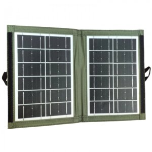 Сонячна панель трансформер CcLamp CL-670 7Вт заряджання від сонця Solar Panel Зелена