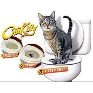 Туалет для кота Citi Kitty. Для привчання кішки до унітазу.