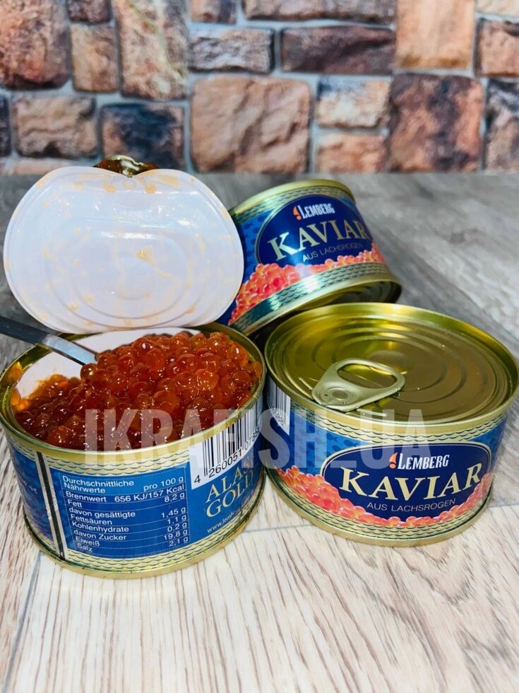 Икра красная горбуша Lemberg 140 грамм ##от компании## Ikrafish_ua - ##фото## 1