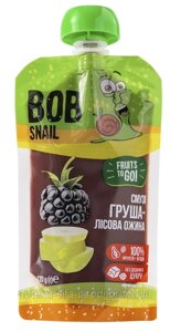 Натуральне пюре фруктове Snail Bob Pouch Смузі Груша-Ожина Равлик Боб 120 г
